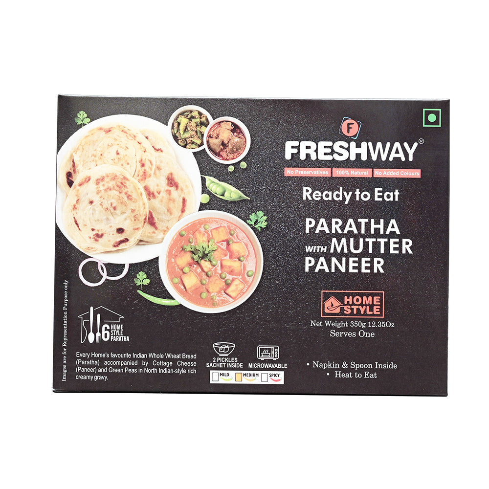 Paratha with Mutter Paneer