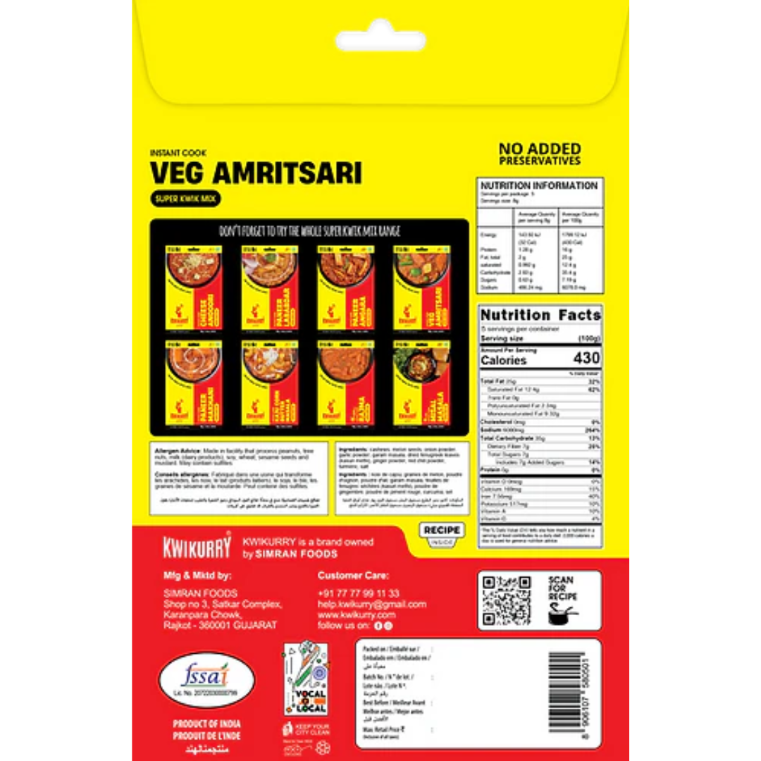 Veg Amritsari Kwik Mix