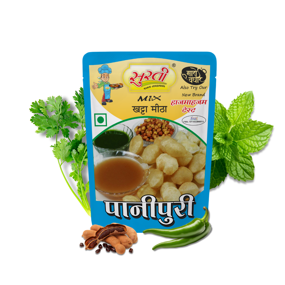 Surtimix Mini khata Mitha Haajma Hajam Pani Puri Mix