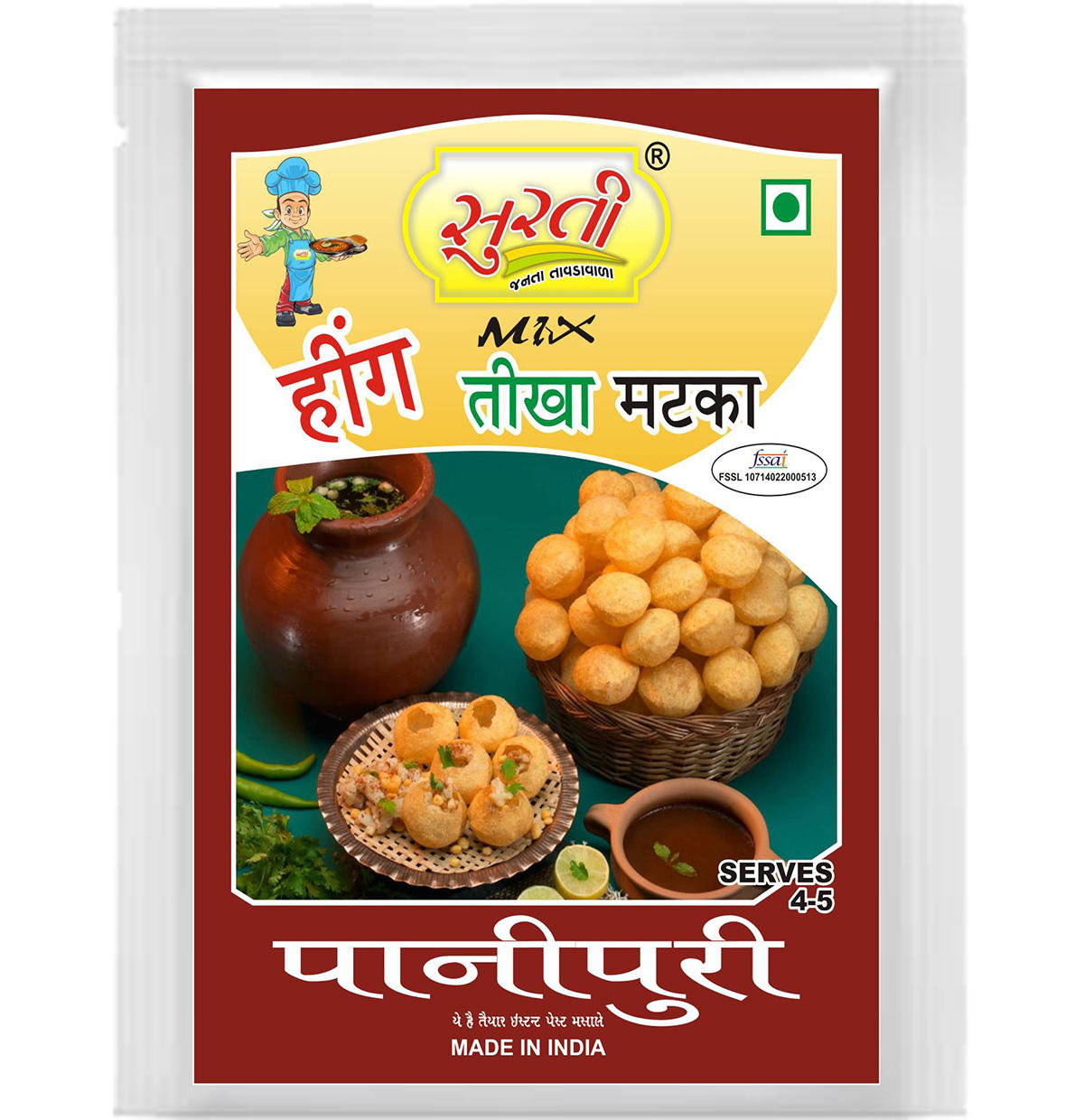 Surtimix Hing Tikha Matka PaniPuri Mix