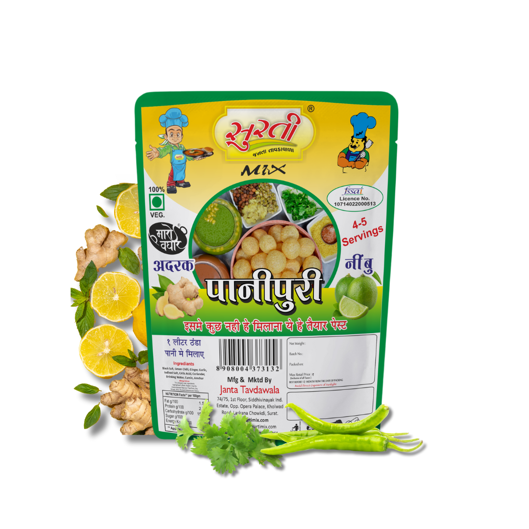 Surtimix PaniPuri  Ginger Limbu Mix